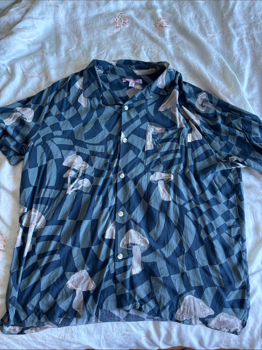 Men’s Mushroom Button Up Shirt